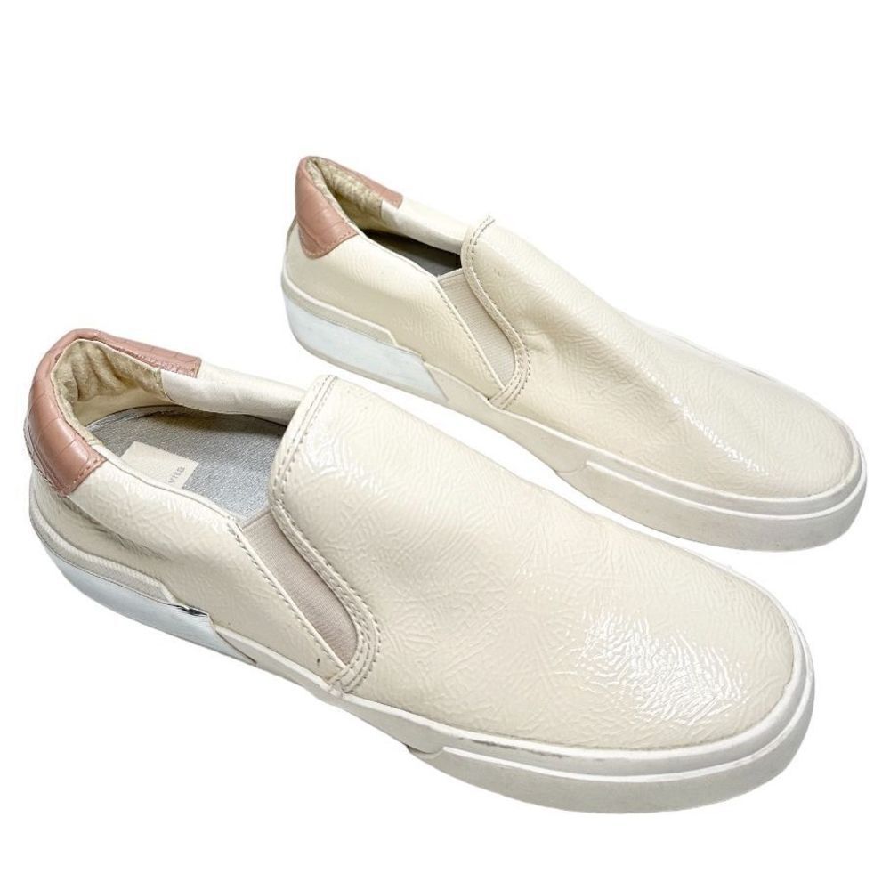 Dolce Vita Zaylor Womens Size 7.5 Shoes Cream Low Top Slip‎ On Casual Sneakers